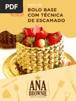 Ana Brownie Bolo Base Com Tecnica de Escamado