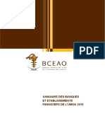 Annuaire Des Banques Et Établissements Financiers de l'UMOA 2018 PDF