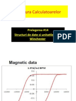 Arhitectura Calculatoarelor: Prelegerea #14 Structuri de Date Si Unitatile de Tip Winchester