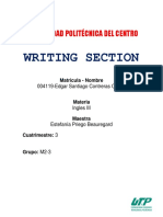 DIAGNOSTIC EVALUATION WRITING SECTION