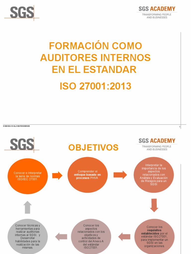 Auditor Interno ISO 27001 | PDF | Seguridad de información | La ...