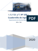 2020 Cuadernillo de Ingreso Naturales