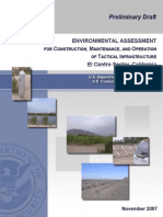 CREW: U.S. Department of Homeland Security: U.S. Customs and Border Protection: Regarding Border Fence: 12/22/10 - FME003437-FME003812 El Centro PDEA - 21nov07 - Final (Final)