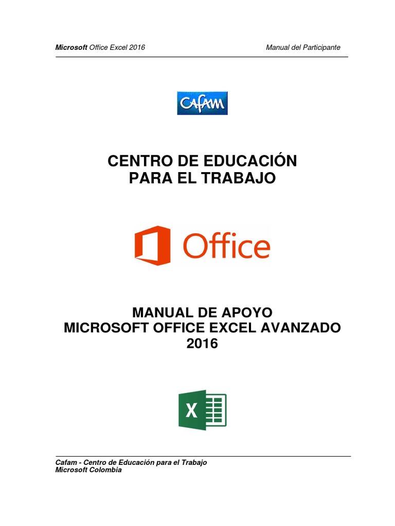DESCARGAR MANUAL EXCEL 2016 PDF GRATIS visual data 4