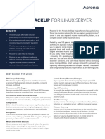 Acronis Backup For Linux Server: Benefits