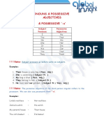 Taller Subject Pronouns and Possesives PDF