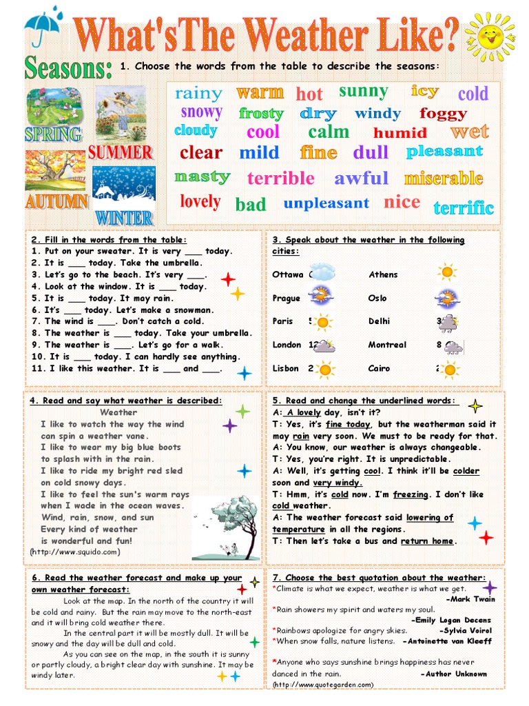 Understanding Today's Weather | PDF | Rain | Weather