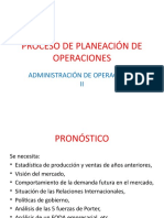 A-1 PROCESO PLAN DE OPERACIONES-PRONOSTICO