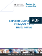 MySQL y PHP nivel inicial. Creación de tablas y tipos de datos