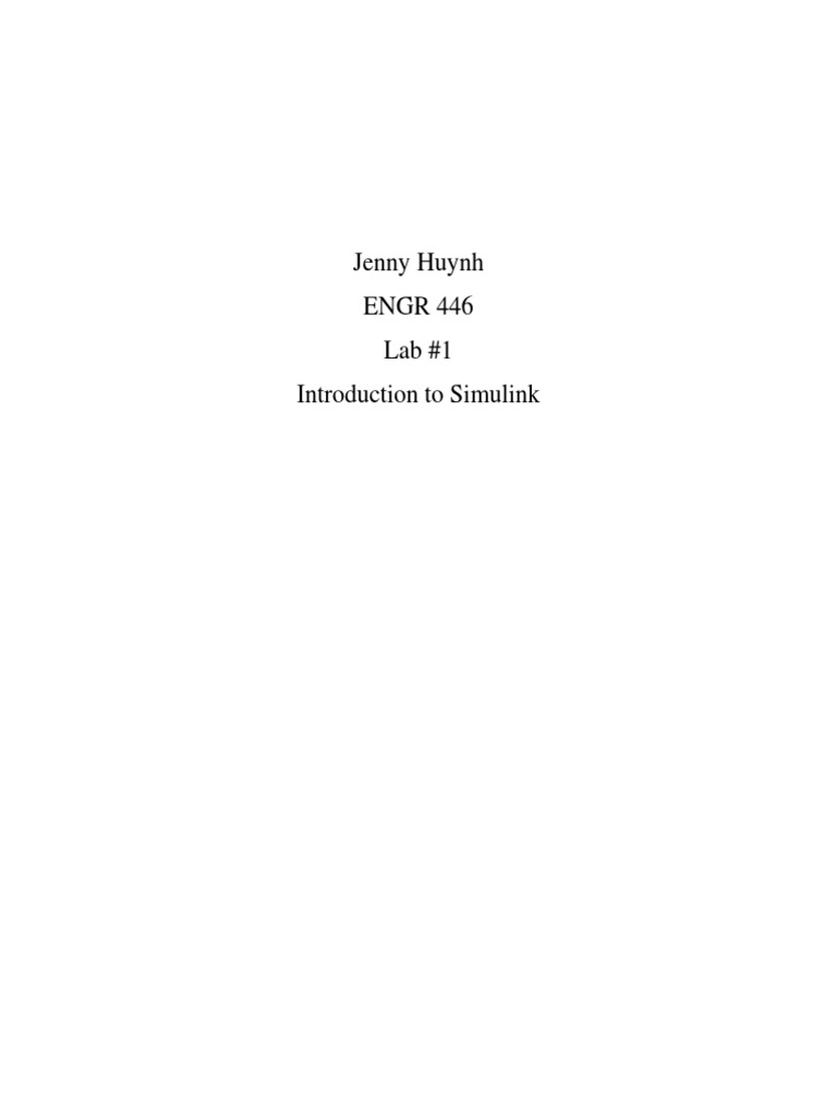 Simulink Car Model Simulation Lab | PDF | Technology & Engineering
