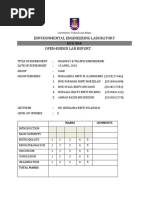 Environmental Engineering Laboratory Open-Ended Lab Report: 2 Marks Comments