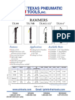 Rammers: TX-00 TX-70B TX-8-4" TX-8/2-1/2"