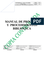 Manual Procesos y Procedimientos PDF