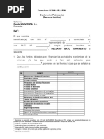 Formulario #008-SPLAFMV-Declaración Patrimonial Cliente Persona Jurídi