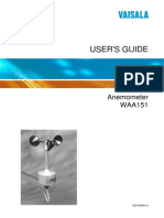 User'S Guide: Anemometer WAA151