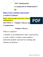 Section 1 - Number Theory and Computation