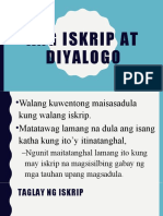 Ang Iskrip at Diyalogo