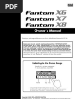 Fantom X 6 7 8 Manual