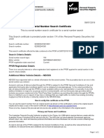 Serial Number Search Certificate