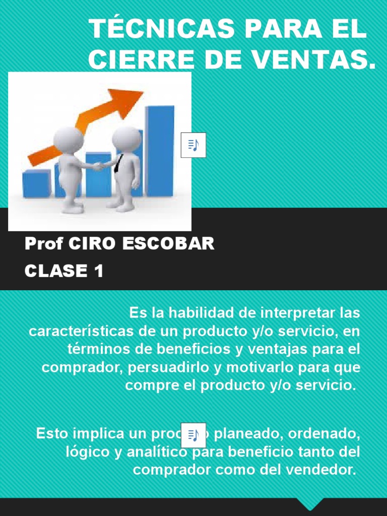 Técnicas Efectivas para Cierre de Ventas | PDF | Cliente | Science