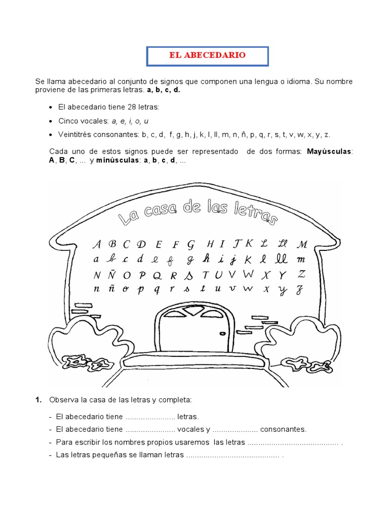 El Abecedario Para Segundo De Primaria Pdf Alfabeto Notacion