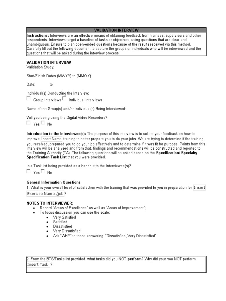 Devdatacollectiontools-Sample Validation Interview | PDF | Interview ...