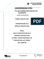 ADMINISTRACION DE UNA EMPRESA UNIVERSIDAD IFES