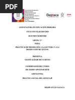 Prácticas de Promoción A La Lectura y A La Producción de Textos