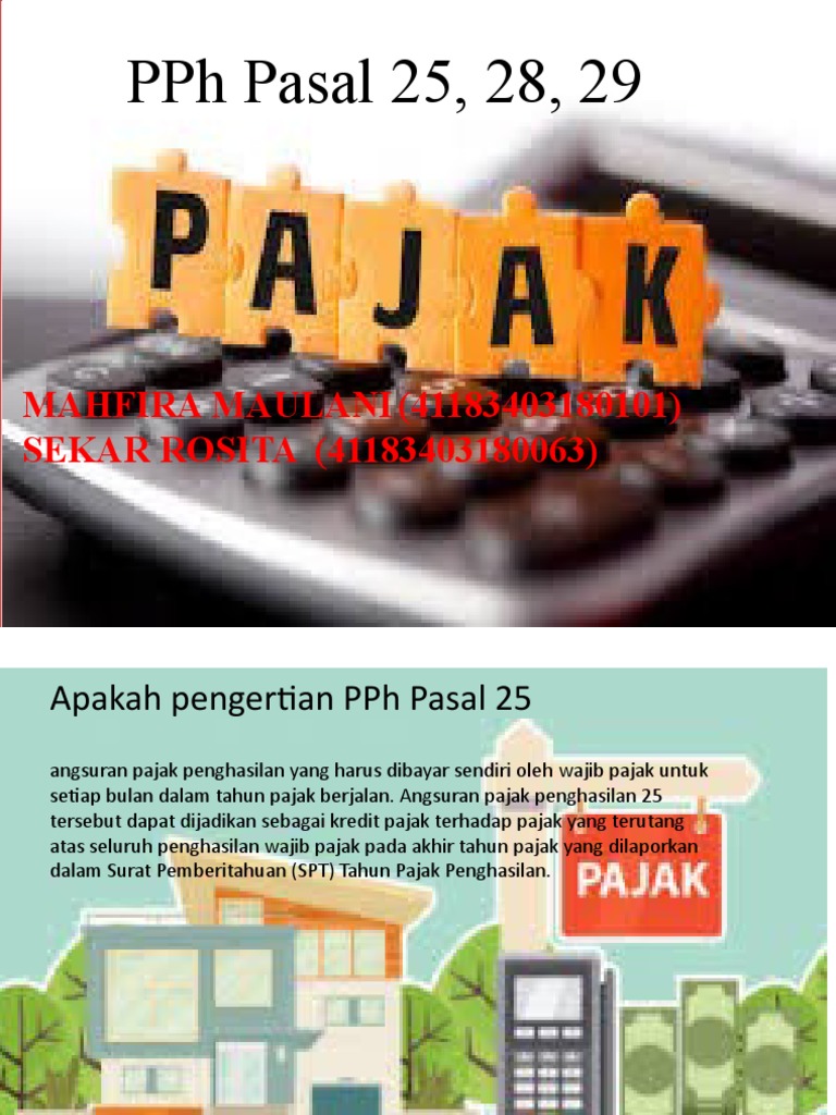 Panduan PPh Pasal 25 dan 29 | PDF | Pengelolaan Keuangan & Uang
