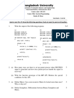 Bangladesh University: Answer Any Five (5) From The Following Questions. Each Set Must Be Answered Together