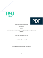 Actividad de Aprendizaje 3. Beneficios de Un Sistema ERP