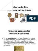 1 Historia de las Telecomunicaciones