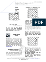 Test Yourself!: The First Daily Chess Newspaper On The Net