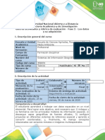 Guía de Actividades y Rúbrica de Evaluación - Fase 2 - Los Datos y Su Adquisición