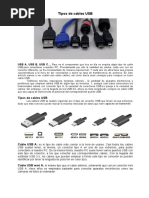 Tipos de Conectores USB y Mantenimiento | PDF | USB | Electrónica