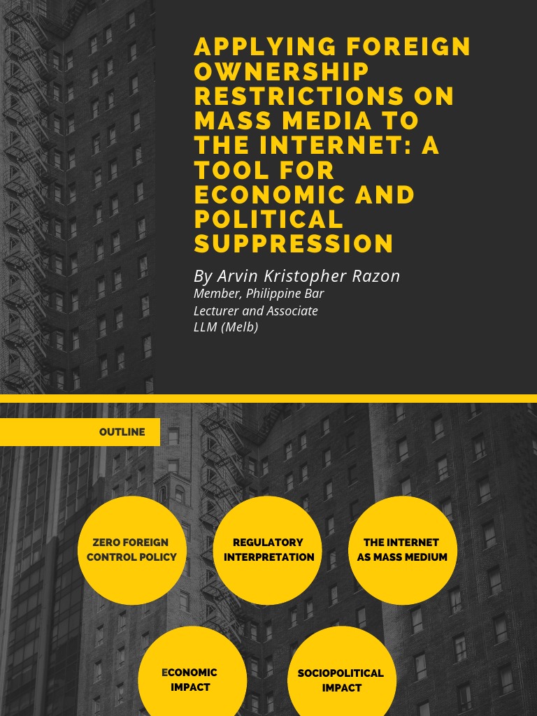 Applying Foreign Ownership Restrictions On Mass Media To The