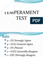 Activity:: Temperament Test