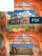 The in Rome: Colosseum