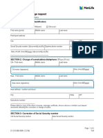 Participant Data Change Request