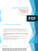 Riset Operasi - Pertemuan 10