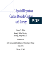 IPCC Special Report On Carbon Dioxide Capture and Storage