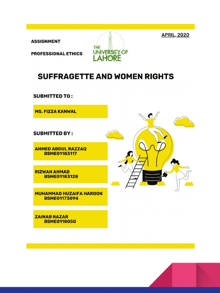 Suffragette and Women Rights Group 5 | PDF | Suffragette | Women's Rights