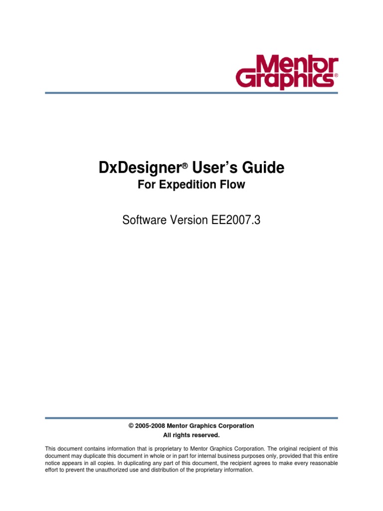 DxDesignerUserGuideForExpeditionFlow PDF | PDF | Menu (Computing