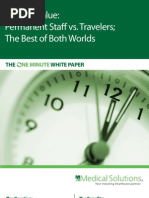 Download Staffing Value White Paper Permanent  Nursing Staff vs Traveler Nurse Staff - The best of both worlds by Jeff Long SN46225592 doc pdf