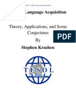 Krashen - Second Language Acquisition