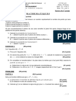 BAC t1 Ou STI2D - Math2012