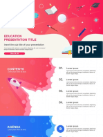 Creative School Education Free Powerpoint Template Minimal Design Idea - PPTMON