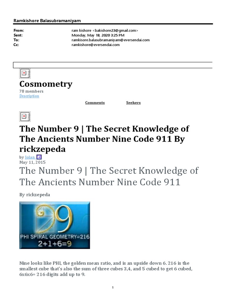 Secrets of the Number 9 Revealed | PDF | Science | Astronomy
