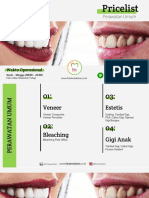 Pricelist Perawatan Umum FDC Dental 2020