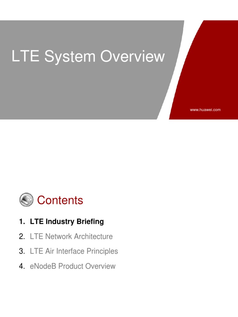 LTE System Overview and Architecture | PDF | Orthogonal Frequency ...